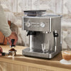 Semi Automatic Espresso Machine with Burr Grinder - Brushed Stainless Steel