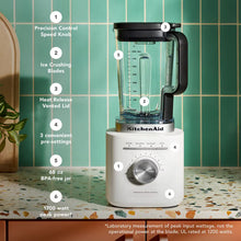 Load image into Gallery viewer, KitchenAid Pure Power Blender with Plastic Jar -2L, 1700W, Porcelain White
