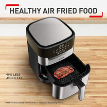 Load image into Gallery viewer, Tefal Easy Fry &amp; Grill 2-in-1, Air Fryer + Grill, Digital,  XL - 4.2 Liters, 1550 W - Stainless Steel
