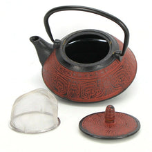 Load image into Gallery viewer, Ibili India Cast Iron Teapot with Filter &amp; Glazed Interior – 0.8 Liters
