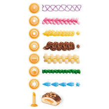 Load image into Gallery viewer, Tescoma Delicia Piston Cake Decorator with 8 Nozzles - Transparent &amp; Yellow
