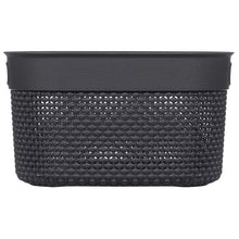 Load image into Gallery viewer, Curver Filo Basket, Small - 6 Liters, 15 x 27 x 22cm - Dark Grey
