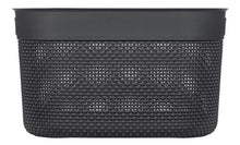 Load image into Gallery viewer, Curver Filo Basket, Large - 18 Liters, 22 x 38 x 29cm - Dark Grey

