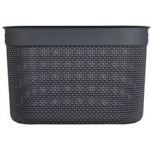Load image into Gallery viewer, Curver Filo Basket, X-Large - 30 Liters, 27 x 44 x33cm - Dark Grey
