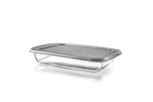 Load image into Gallery viewer, Ibili Glass Rectangular Dish with Lid - 1.6 Liters, 30.5 x 18.6 x 5.3cm
