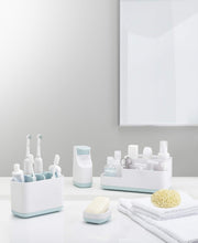 Load image into Gallery viewer, Joseph Joseph Slim Compact Dish - Light Blue &amp; White
