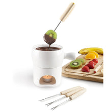 Load image into Gallery viewer, Ibili Ceramic Fondue Set for Chocolate or Cheese - 4 Persons
