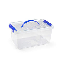 Load image into Gallery viewer, Plastic Forte Plastic Box with Closing Clips &amp; Handle - 8L
