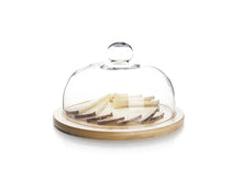 Load image into Gallery viewer, Ibili Glass Cover with Bamboo Base (L) - 20cm
