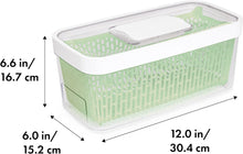 Load image into Gallery viewer, OXO Good Grips Greensaver Produce Keeper - 4500ml with dimensions.
