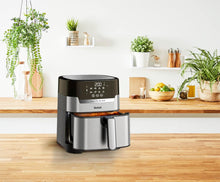 Load image into Gallery viewer, Tefal Easy Fry &amp; Grill 2-in-1, Air Fryer + Grill, Digital,  XL - 4.2 Liters, 1550 W - Stainless Steel
