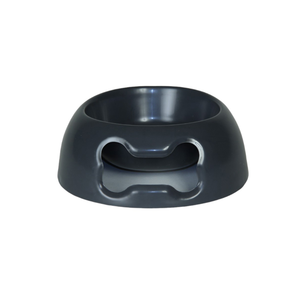 Gab Plastic Pet Food Bowl Oval Bone , 15cm - Available in Several Colors