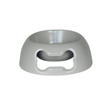 Load image into Gallery viewer, Gab Plastic Pet Food Bowl Oval Bone , 15cm - Available in Several Colors
