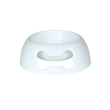 Load image into Gallery viewer, Gab Plastic Pet Food Bowl Oval Bone , 15cm - Available in Several Colors

