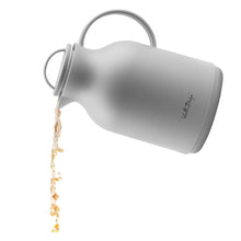 Load image into Gallery viewer, Vialli Design Thermos with Glass Insert Amo - 1 Liter, Grey
