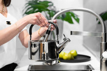Load image into Gallery viewer, Vialli Design Kettle with Whistle Diamante - Polished Steel, 1.5 Liters

