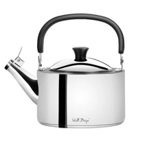 Load image into Gallery viewer, Vialli Design Kettle with Whistle Diamante - Polished Steel, 1.5 Liters

