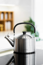 Load image into Gallery viewer, Vialli Design Kettle with Whistle Diamante - Matt Steel, 1.5 Liters
