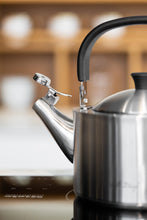 Load image into Gallery viewer, Vialli Design Kettle with Whistle Diamante - Matt Steel, 1.5 Liters
