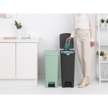 Load image into Gallery viewer, Brabantia StepUp Pedal Bin from Recycled Plastic - 40 Liters, Dark Grey
