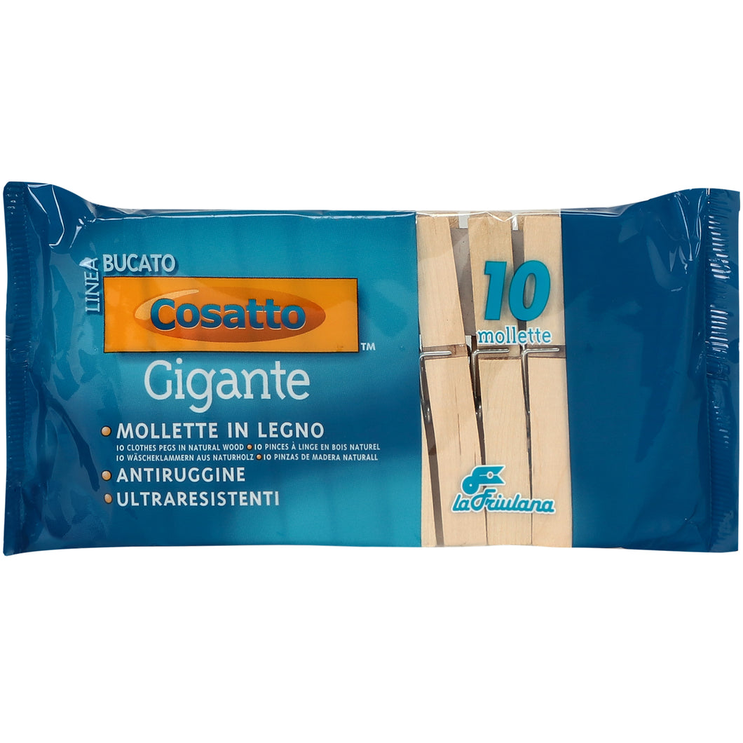 Cosatto Gigante Wooden Clothes Pegs, Pack of 10 - Ivory