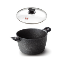 Load image into Gallery viewer, Accademia Mugnano Diamante Di Luna Deep Pot with Glass Lid - 24cm
