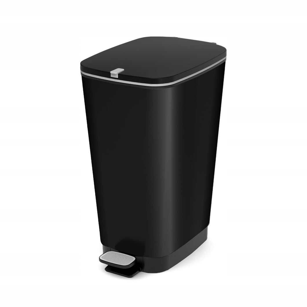 Kis (by Curver) Chic Pedal Bin, Large - 50 Liters, Black