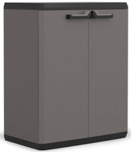 Load image into Gallery viewer, Keter Piu Storage Cabinet with Base - 68 x 39 x 97cm, Grey &amp; Black
