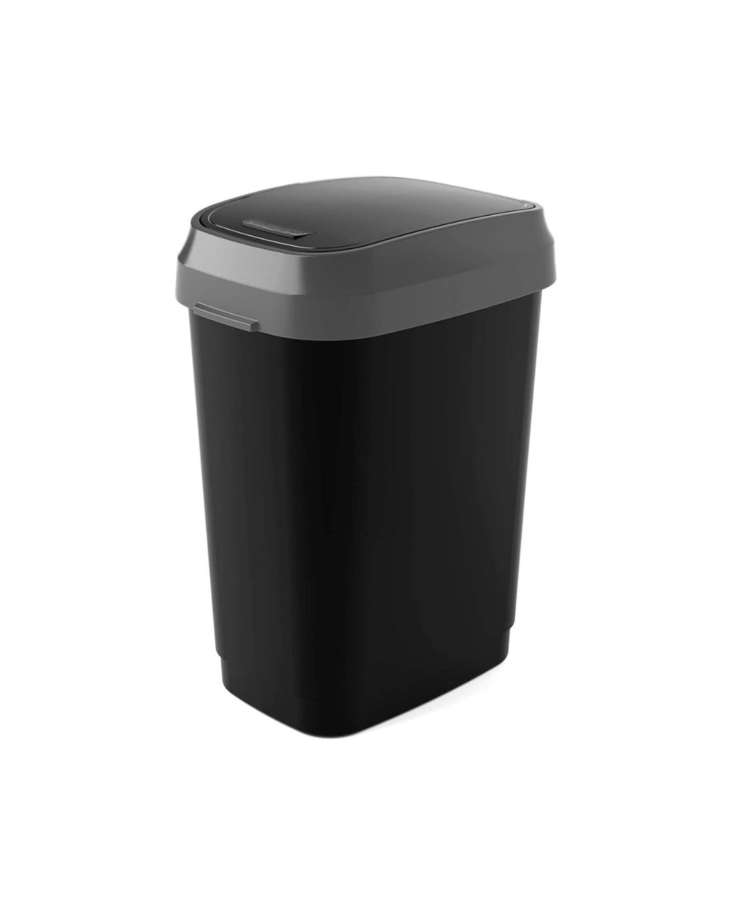 Kis (by Curver) Dual Swing Bin, Medium - 25 Liters, Black