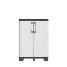 Load image into Gallery viewer, Keter Gear Storage Cabinet with Base - 68 x 39 x 97cm, White &amp; Black
