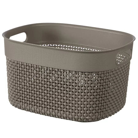 Curver Filo Basket, Small - 6 Liters, 15 x 27 x 22cm - Cappuccino