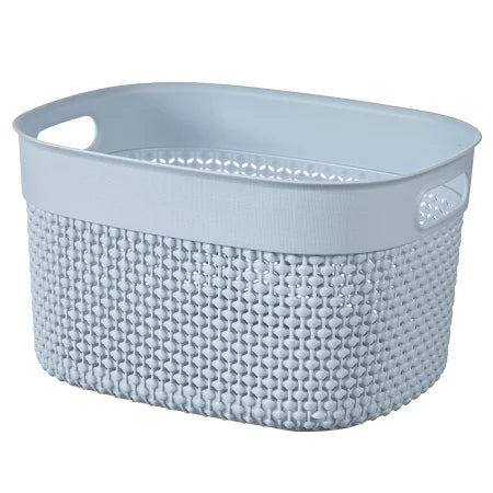 Curver Filo Basket, Small - 6 Liters, 15 x 27 x 22cm - Light Blue