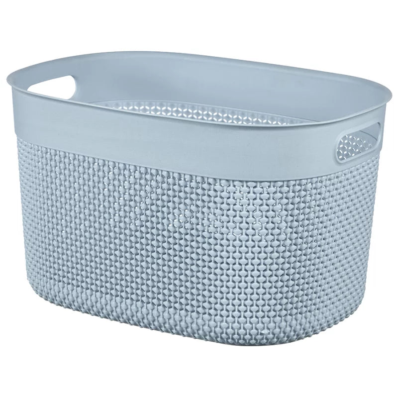 Curver Filo Basket, Medium - 12 Liters, 15 x 38 x 29cm - Light Blue