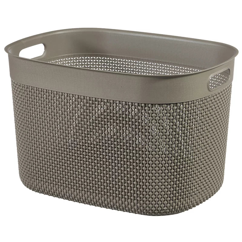 Curver Filo Basket, X-Large - 30 Liters, 27 x 44 x33cm - Cappuccino