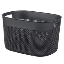 Load image into Gallery viewer, Curver Filo Basket, Large - 18 Liters, 22 x 38 x 29cm - Dark Grey
