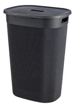 Load image into Gallery viewer, Curver Filo Laundry Hamper - 55 Liters, Dark Grey
