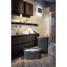 Load image into Gallery viewer, Curver Filo Laundry Hamper - 55 Liters, Dark Grey
