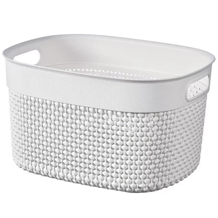 Curver Filo Basket, X-Small - 3.5 Liters, 24 x 18 x 12cm - White