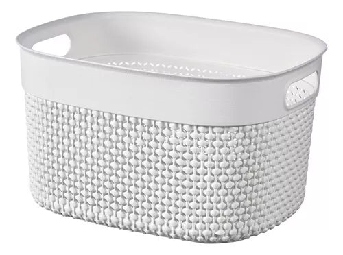 Curver Filo Basket, Small - 6 Liters, 15 x 27 x 22cm - White