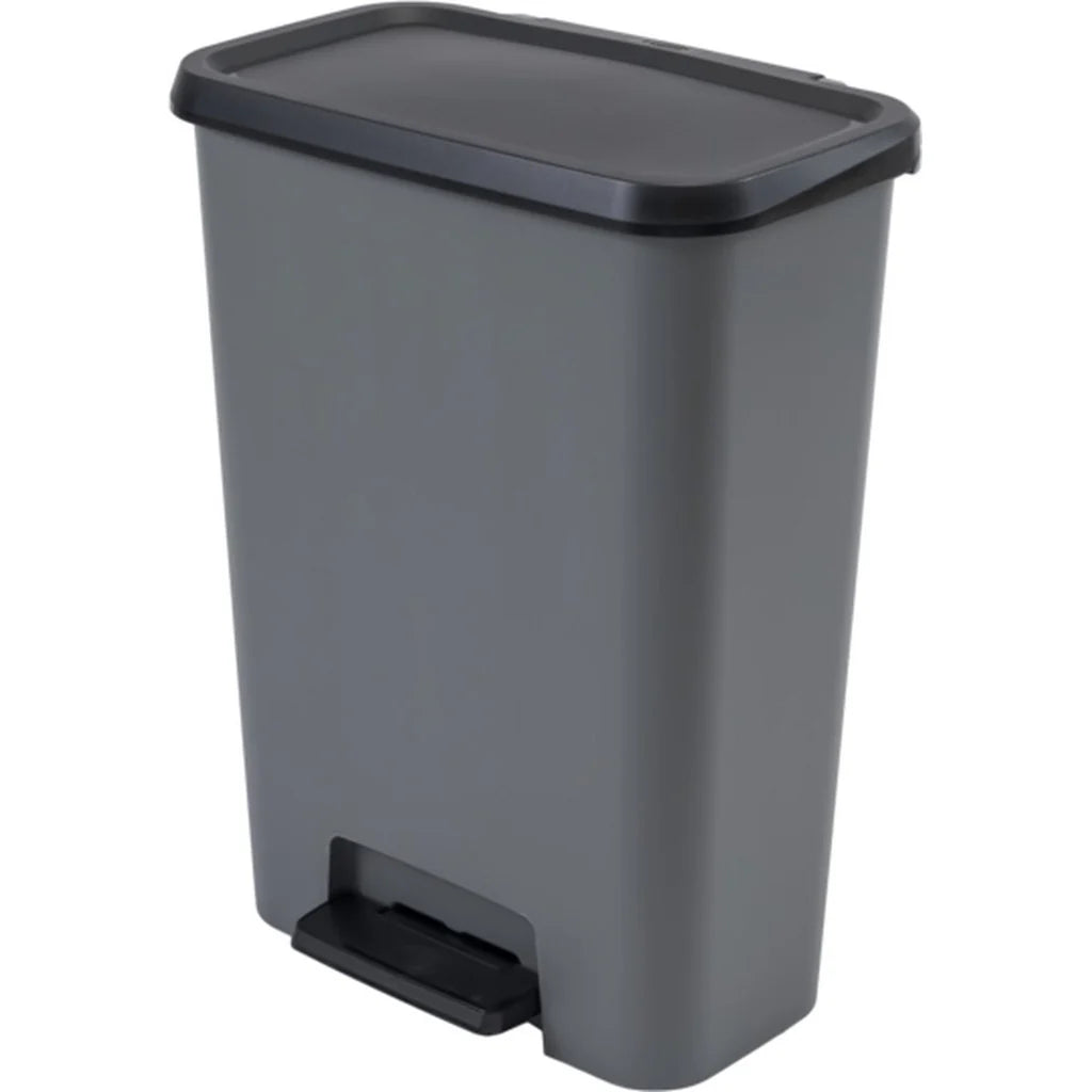 Curver Compatta Pedal Bin - 50 Liters, Repro Grey