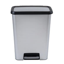 Load image into Gallery viewer, Curver Compatta Pedal Bin - 50 Liters, Steel Finish
