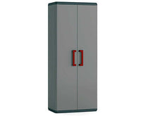 Load image into Gallery viewer, Keter Quadra Storage Cabinet with Base - 68 x 39 x 166cm, Grey
