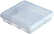 NOU Organizer N2 with 6 Compartments - 20 x 17.5 x 5cm, Transparent