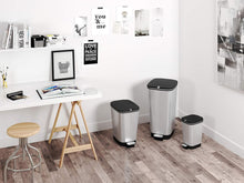 Load image into Gallery viewer, Kis (by Curver) Chic Pedal Bin, Small - 10 Liters, Silver

