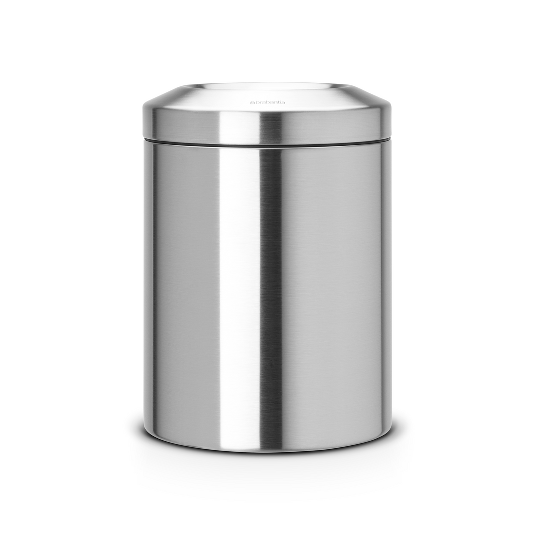Brabantia Flame Guard Waste Paper Bin, 7 Liters - Matt Steel