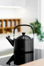 Load image into Gallery viewer, Vialli Design Kettle with Whistle Diamante - Matt Graphite, 1.5 Liters
