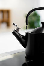 Load image into Gallery viewer, Vialli Design Kettle with Whistle Diamante - Matt Graphite, 1.5 Liters
