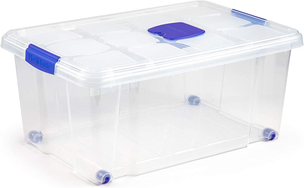Plastic Forte Box Nº3 - 36L with Wheels, 40 x 59 x 25cm