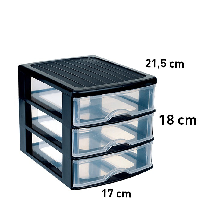 Plastic Forte Guadiana Chest of 3 Drawers / Storage Unit - Available in different colors