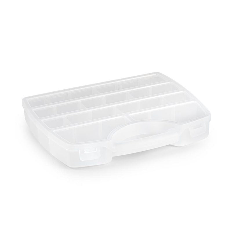 Plastic Forte Mercury Divided Organizer - 25.5 x 21 x 4cm, Transparent
